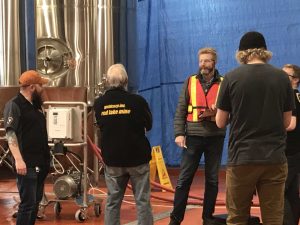 Pure Ingenuity team working on Spearhead Brewery.