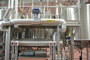 Pure Ingenuity custom fabrication steel brewery equipment.