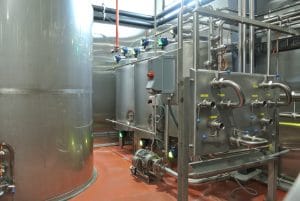 Pure Ingenuity custom fabrication steel brewery equipment.